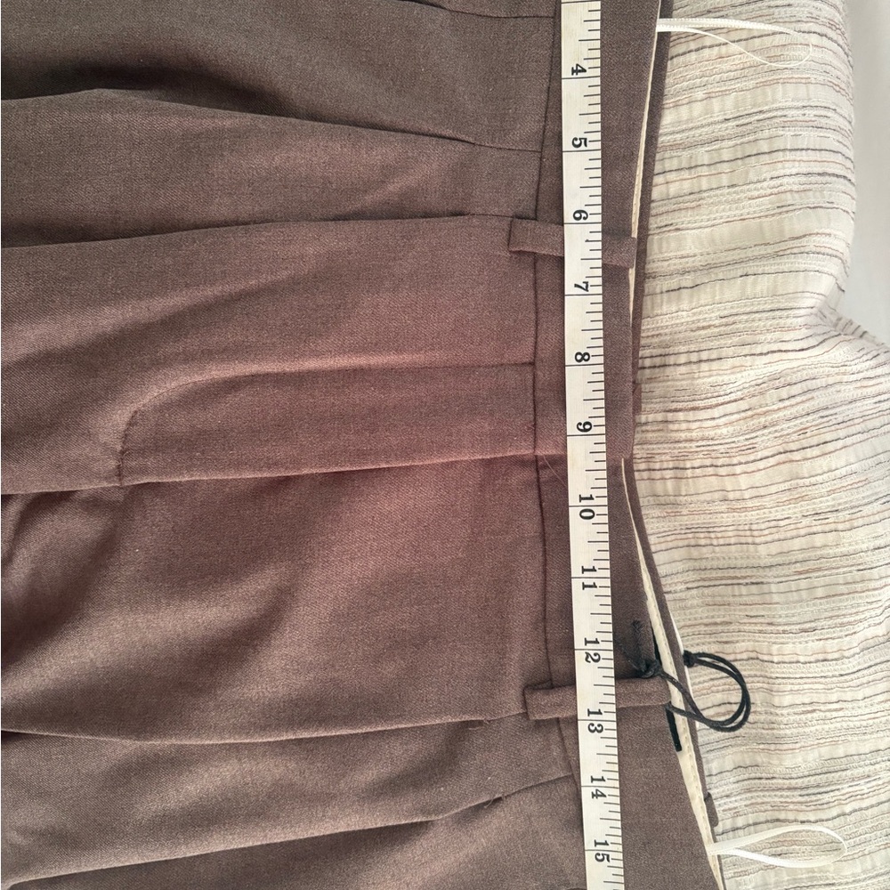 Zara Women's Wide Leg Brown Pants - Picture 13 of 14